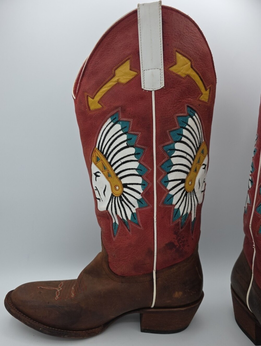 Macie Bean Inlaid Chief Women's Western Boot Style M5202 Size 9M - Picture 6 of 16